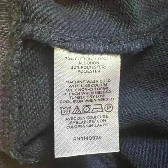 LOFT size large unique sweat shirt in dark blue color. Love the shoulders (C118) - Picture 6 of 10